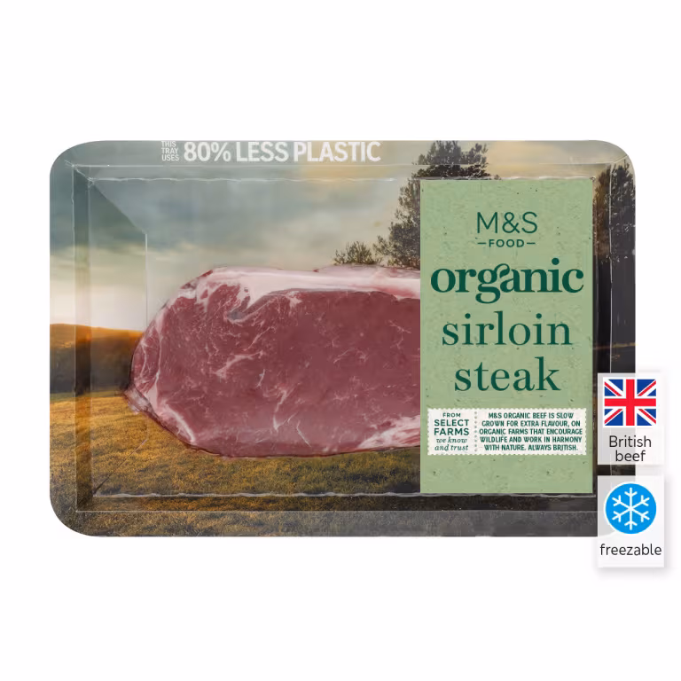 M&S Organic British Sirloin Steak