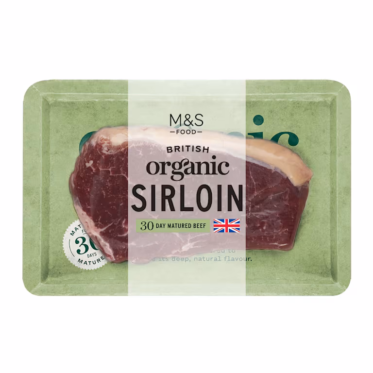 M&S Organic British Sirloin Steak