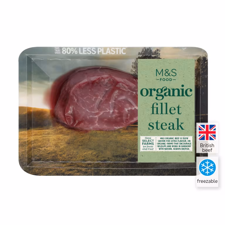 M&S Organic British Fillet Steak
