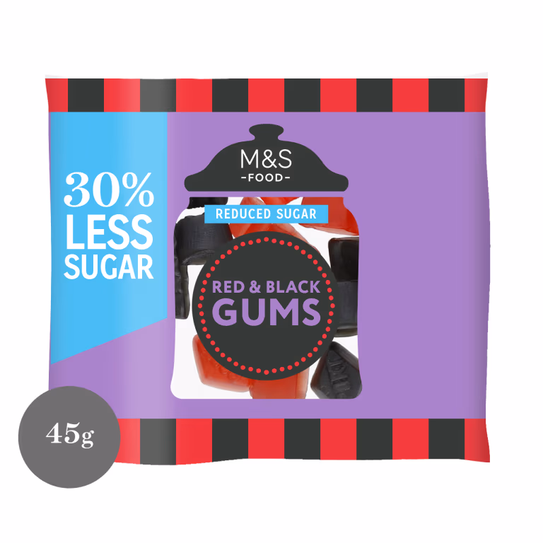 M&S Reduced Sugar Red & Black Gums