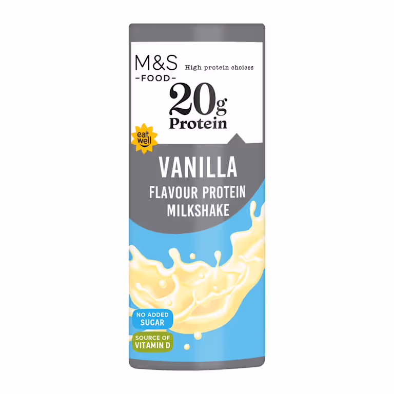 M&S Vanilla Flavour Protein Milkshake