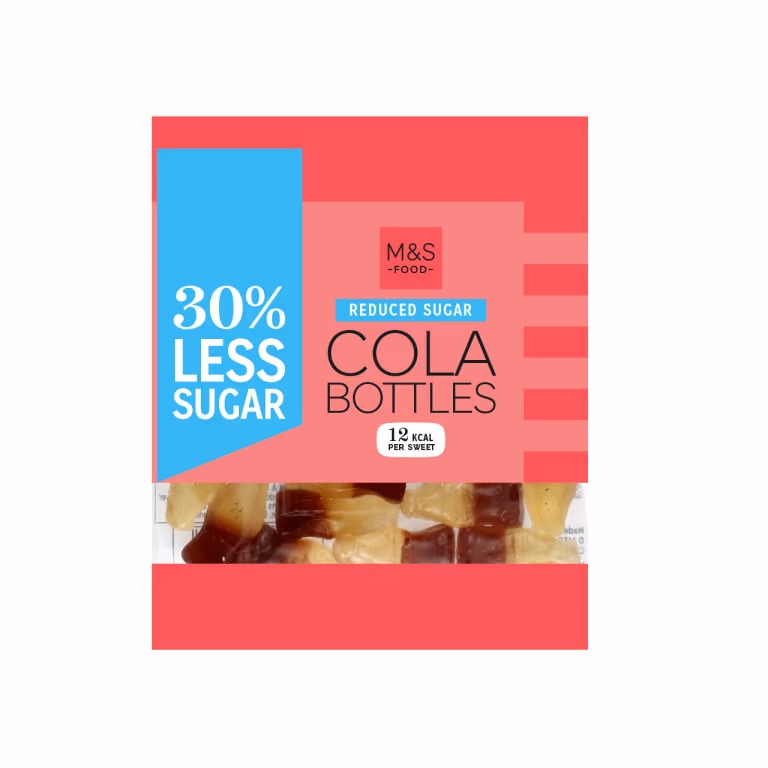 M&S Reduced Sugar Cola Bottles