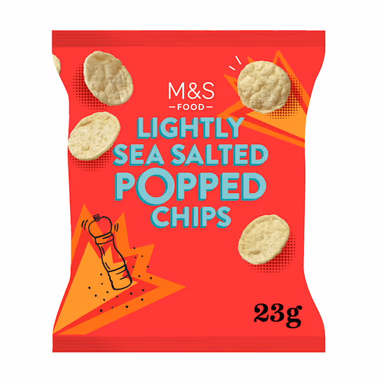 M&S Lightly Sea Salted Popped Chips