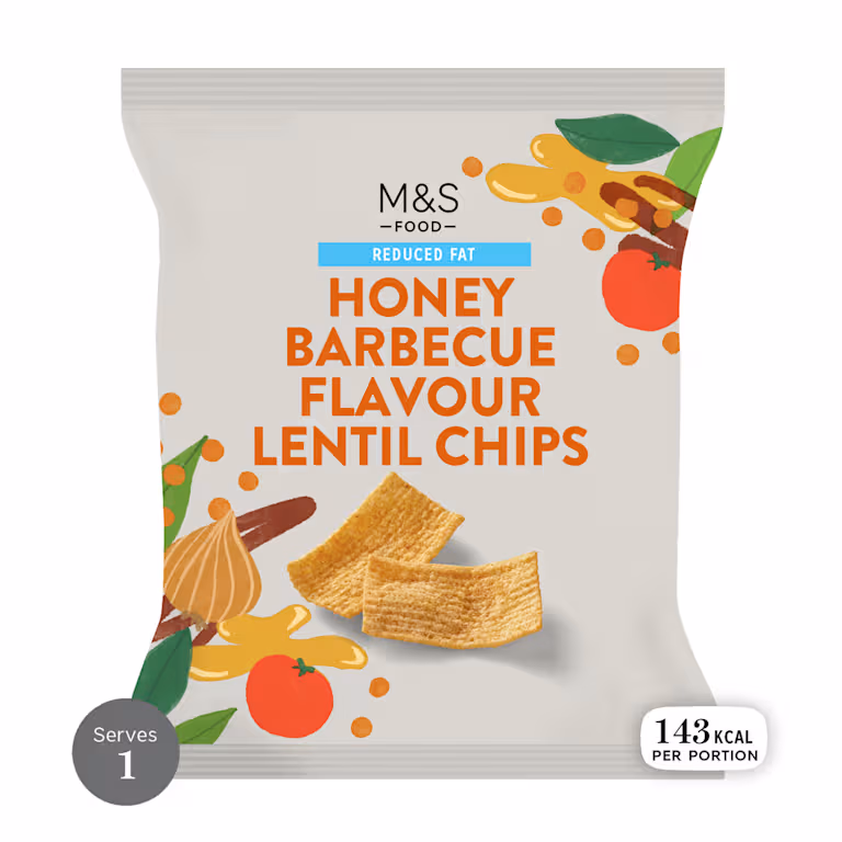 M&S Honey Barbecue Flavour Lentil Chips