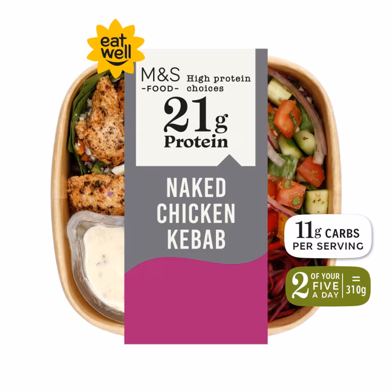 M&S Naked Chicken Kebab Salad