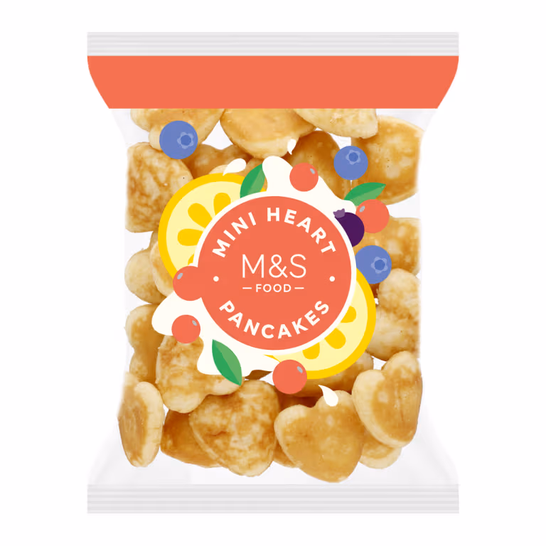 M&S Mini Heart Pancakes