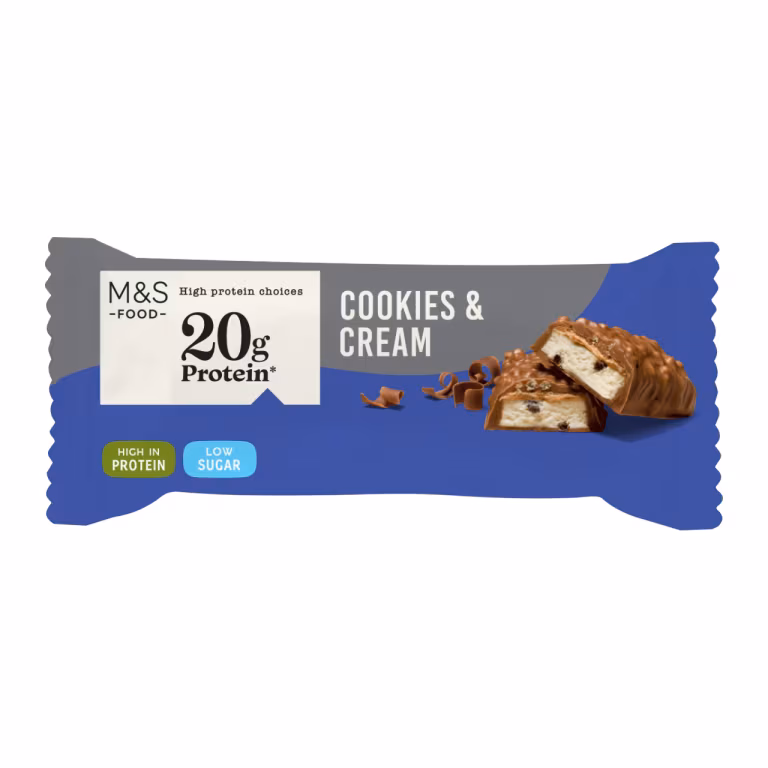 M&S Cookies and Cream Protein Bar