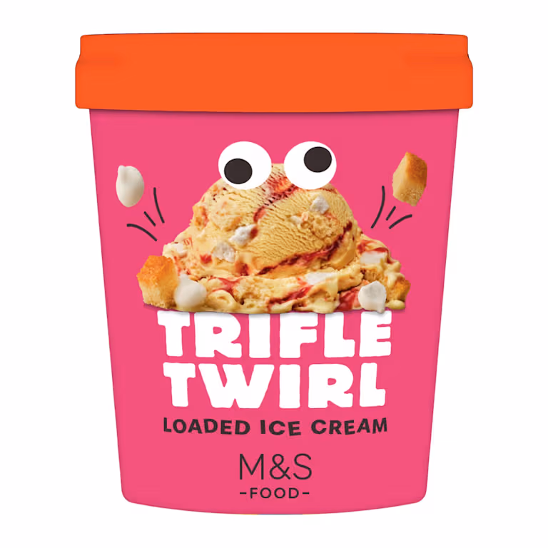 M&S Trifle Twirl Loaded Ice Cream