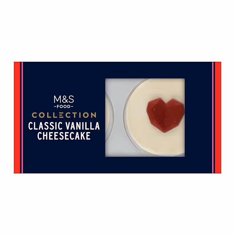 M&S Collection 2 Classic Vanilla Cheesecakes
