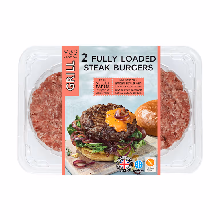 M&S Fully Loaded Steak Burgers