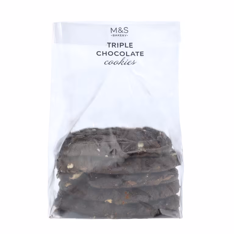 M&S Triple Chocolate Cookies
