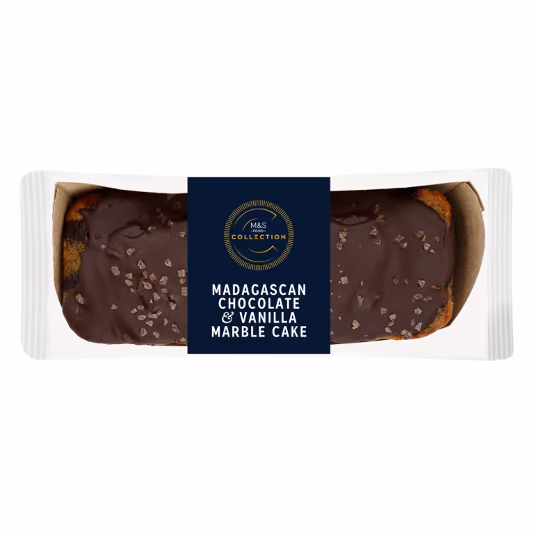 M&S Collection Madagascan Chocolate and Vanilla Marble Cake