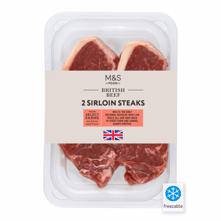 M&S British Beef Sirloin Steaks