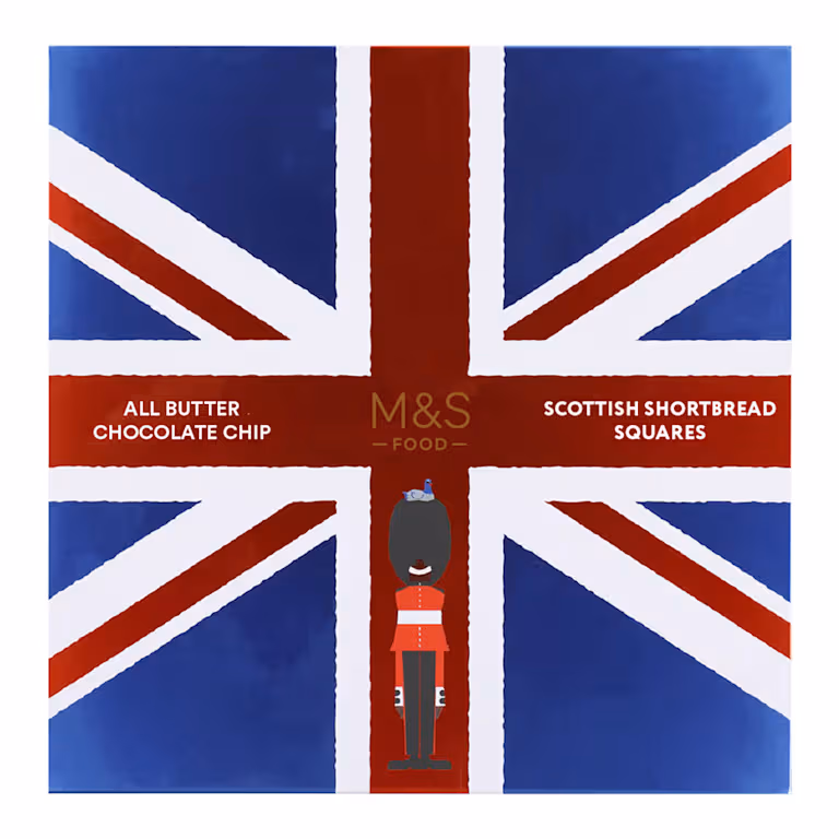 M&S All Butter Scottish Shortbread Chocolate Chip Squares Tin