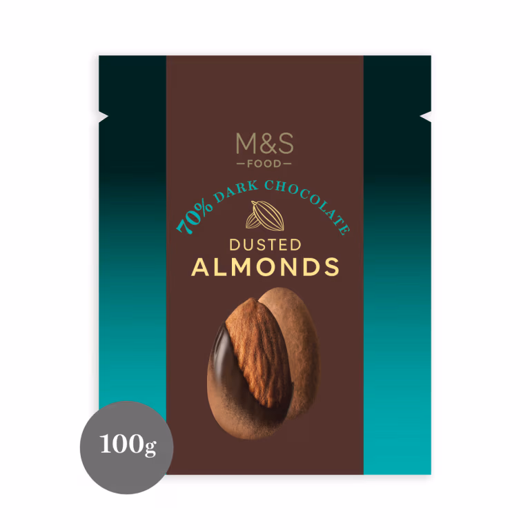 M&S 70% Dark Chocolate Cocoa Dusted Almonds
