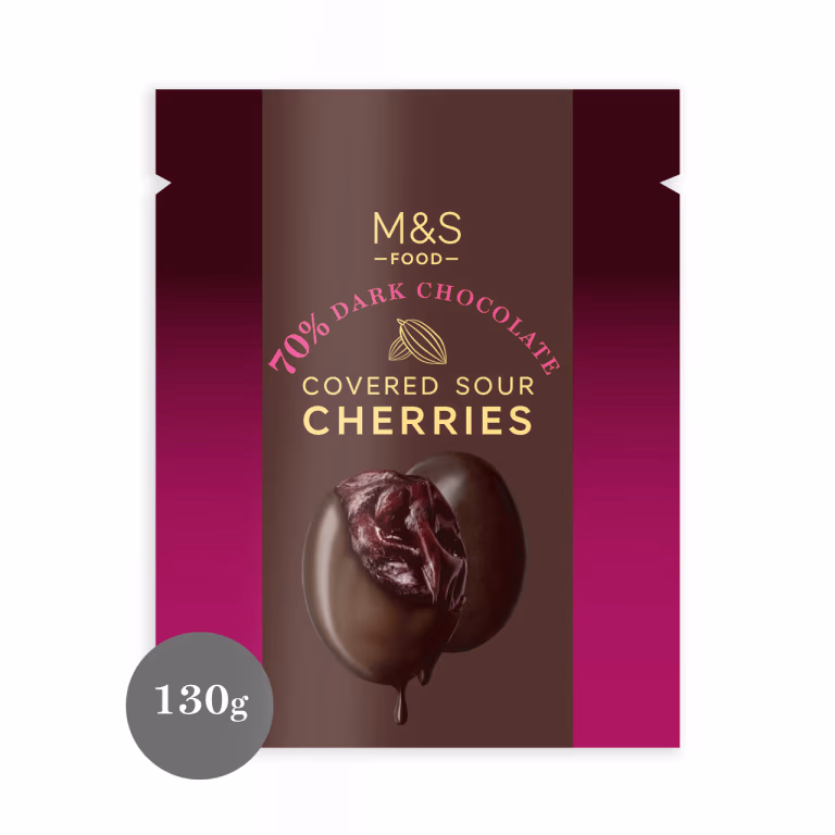 M&S 70% Dark Chocolate Coated Sour Cherries