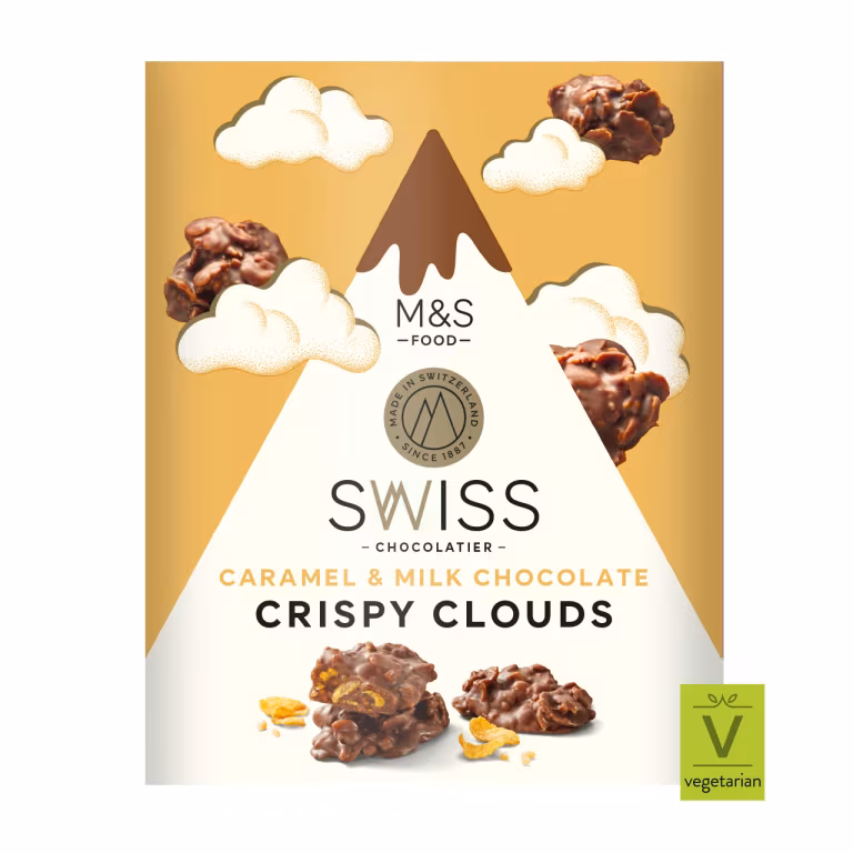M&S Swiss Caramel and Milk Chocolate Crispy Clouds