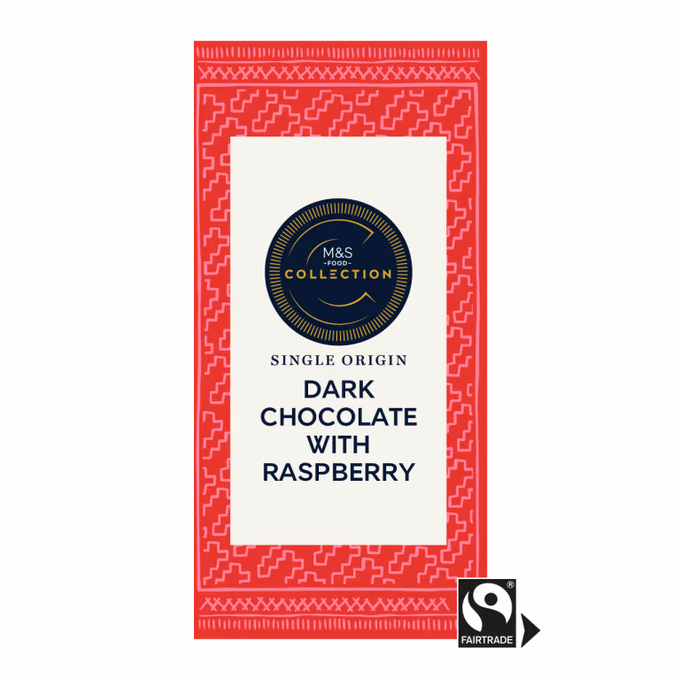M&S Collection Single Origin Dark Chocolate with Raspberry