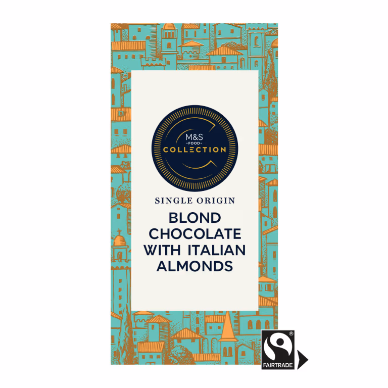 M&S Collection Blond Chocolate With Italian Almonds