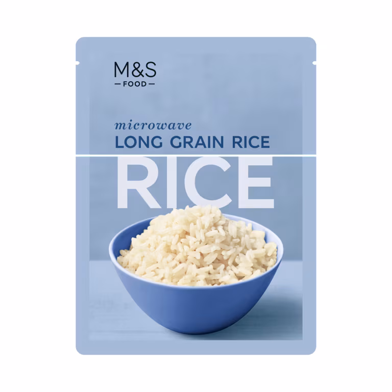 M&S Microwave Long Grain Rice