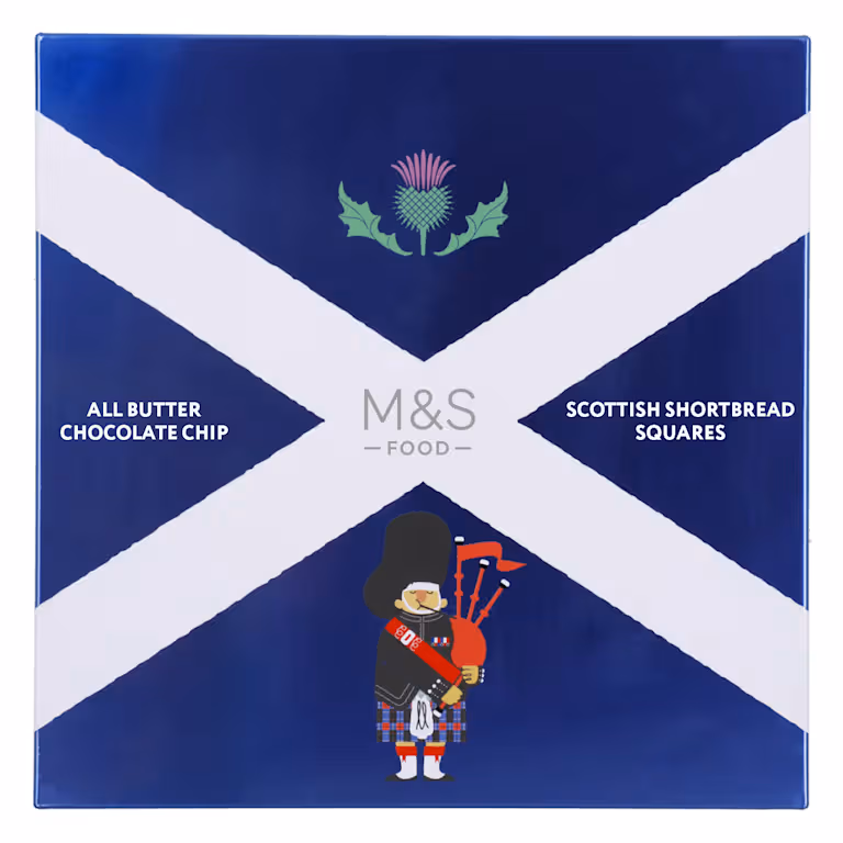 M&S All Butter Chocolate Chip Scottish Shortbread Biscuit Tin