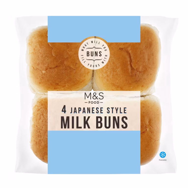 M&S 4 Japanese Style Milk Buns