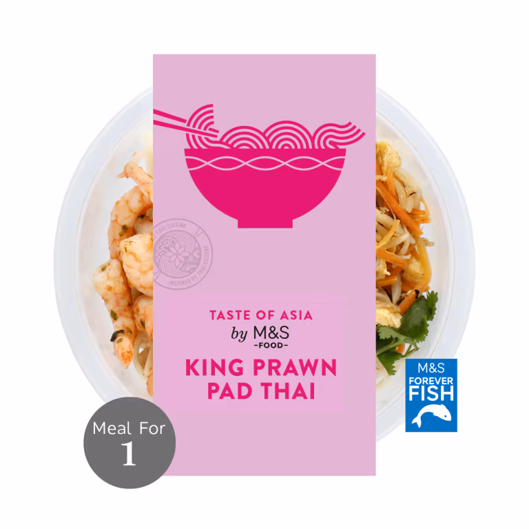 M&S Taste of Asia King Prawn Pad Thai