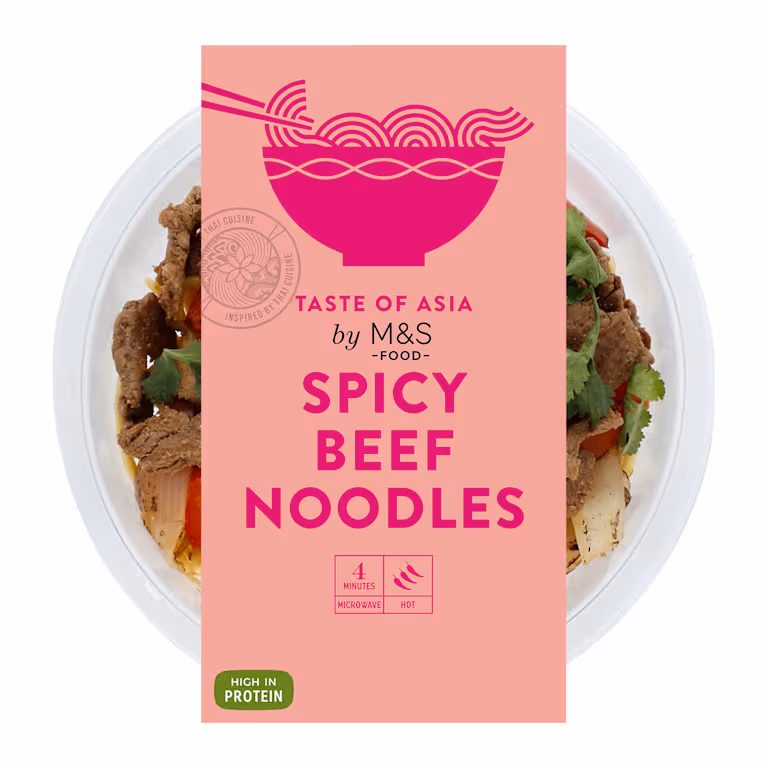 M&S Spicy Beef Noodles