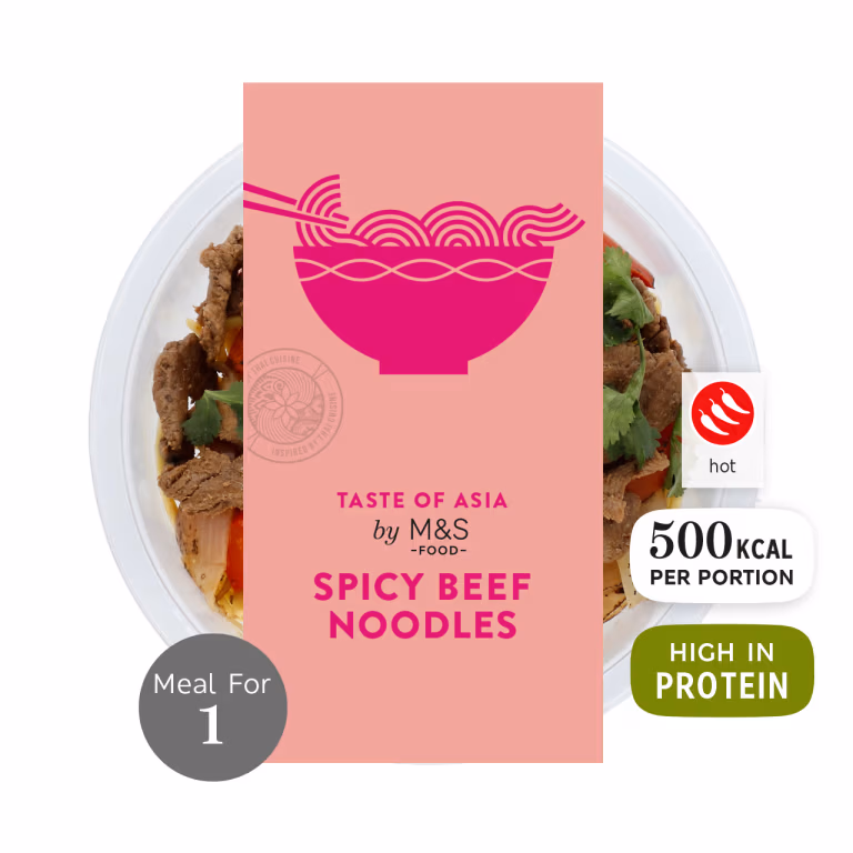 M&S Spicy Beef Noodles
