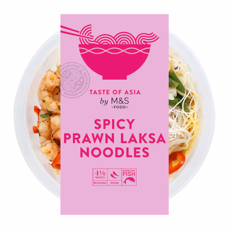 M&S Spicy Prawn Laksa Noodles