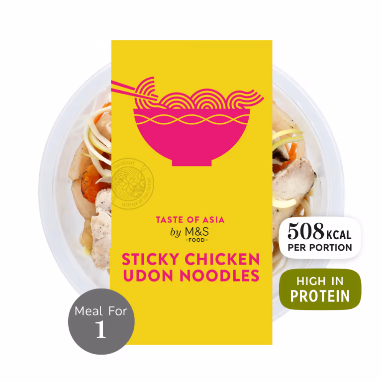 M&S Taste of Asia Sticky Chicken Udon Noodles