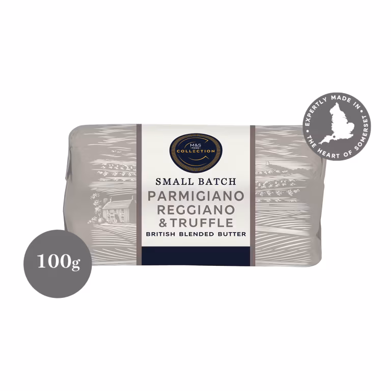 M&S Collection Farmhouse Butter with Parmesan, Truffle and Black Pepper