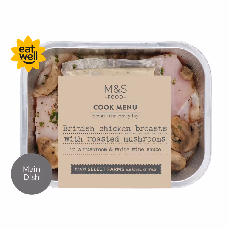 M&S British Chicken Breasts with Roasted Mushrooms
