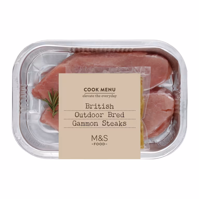 M&S British Outdoor Bred Gammon Steaks