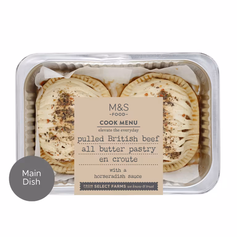 M&S Pulled British Beef All Butter Pastry En Croute