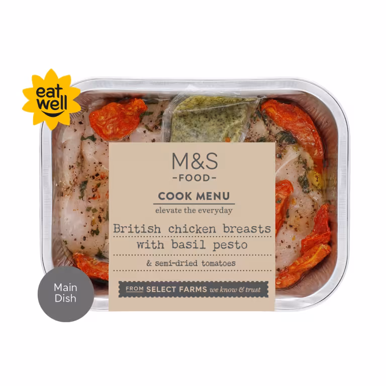 M&S British Chicken Breasts with Basil Pesto