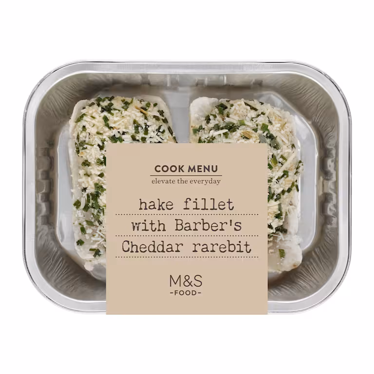 M&S Hake Fillet with Barber's Cheddar Rarebit