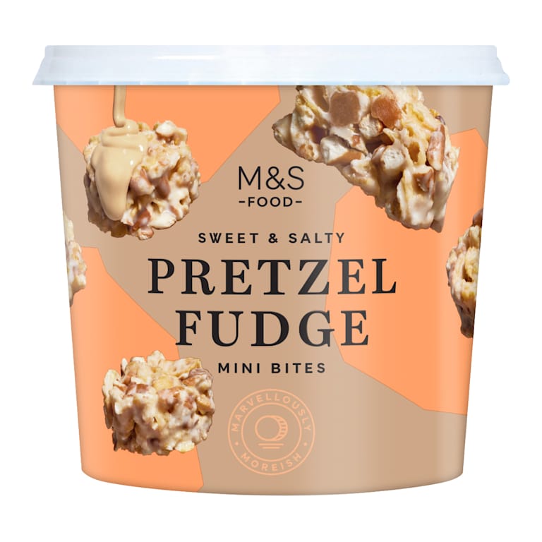 M&S Sweet and Salty Pretzel Fudge Mini Bites