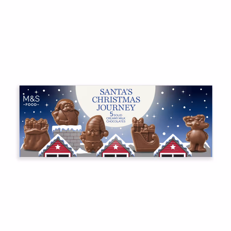 M&S Santa's Christmas Journey Chocolate Shapes