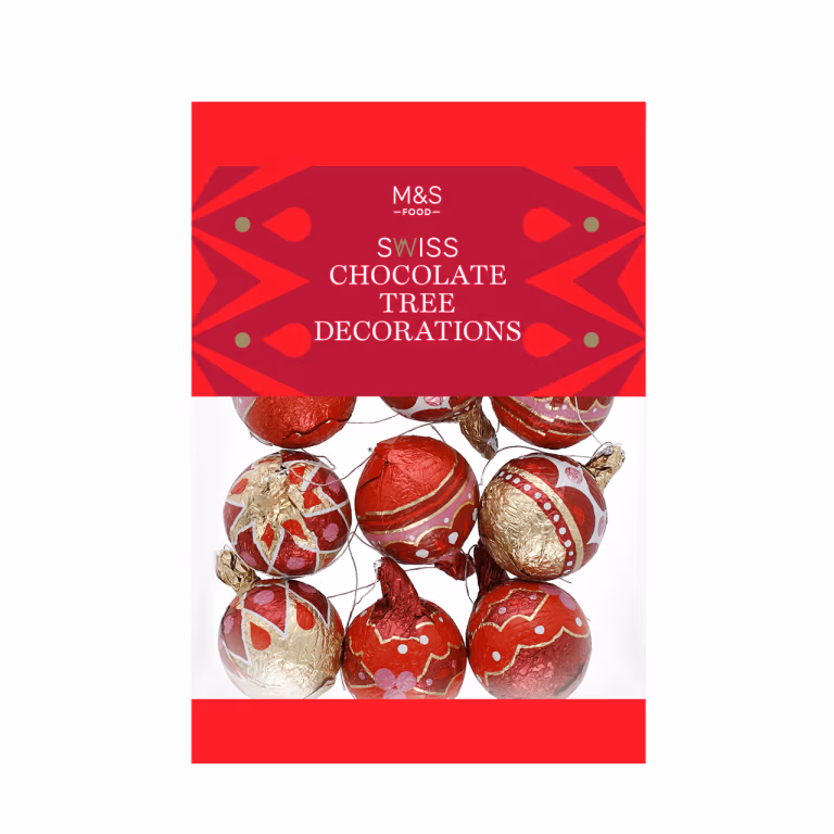 M&S Swiss Chocolate Tree Decorations
