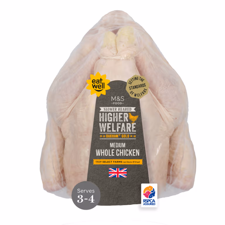 M&S Slower Reared Higher Welfare Oakham Gold Chicken