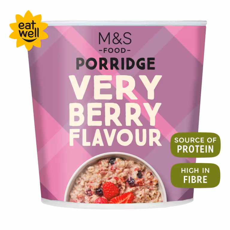 M&S Very Berry Flavour Porridge