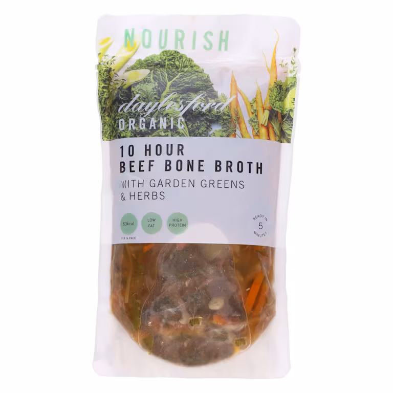 M&S Daylesford Organic Beef Bone Broth with Garden Greens & Herbs