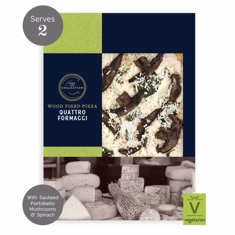 M&S Collection Quattro Formaggi Pizza