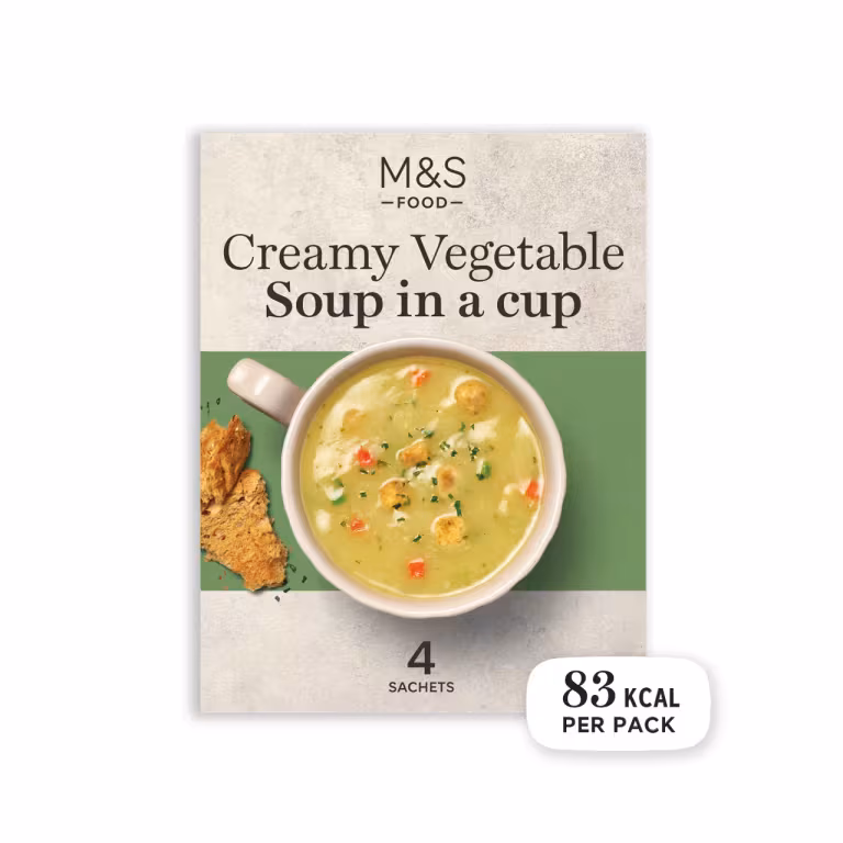 M&S Creamy Vegetable Soup in a Cup