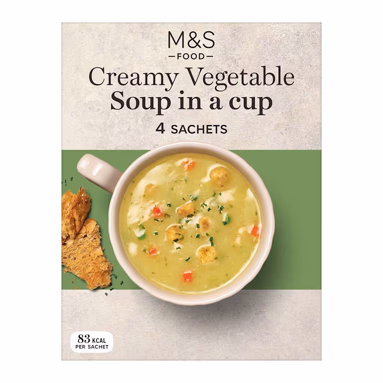 M&S Creamy Vegetable Soup in a Cup