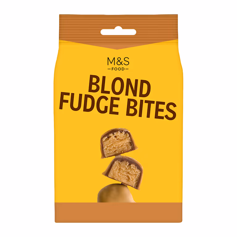 M&S Blond Fudge Bites