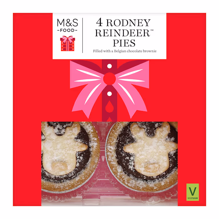 M&S 4 Rodney Reindeer Pies