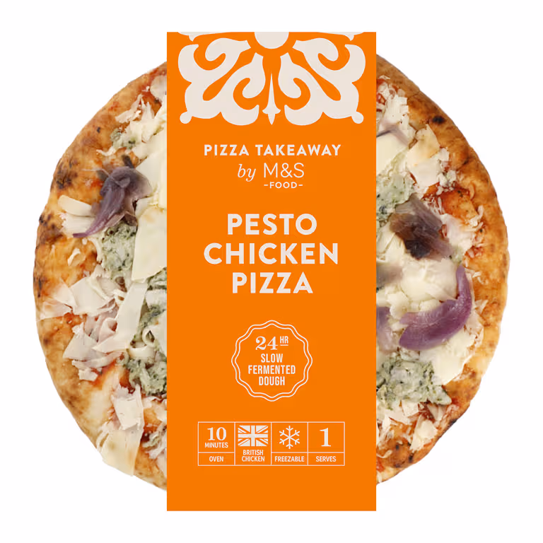 M&S Pesto Chicken Pizza