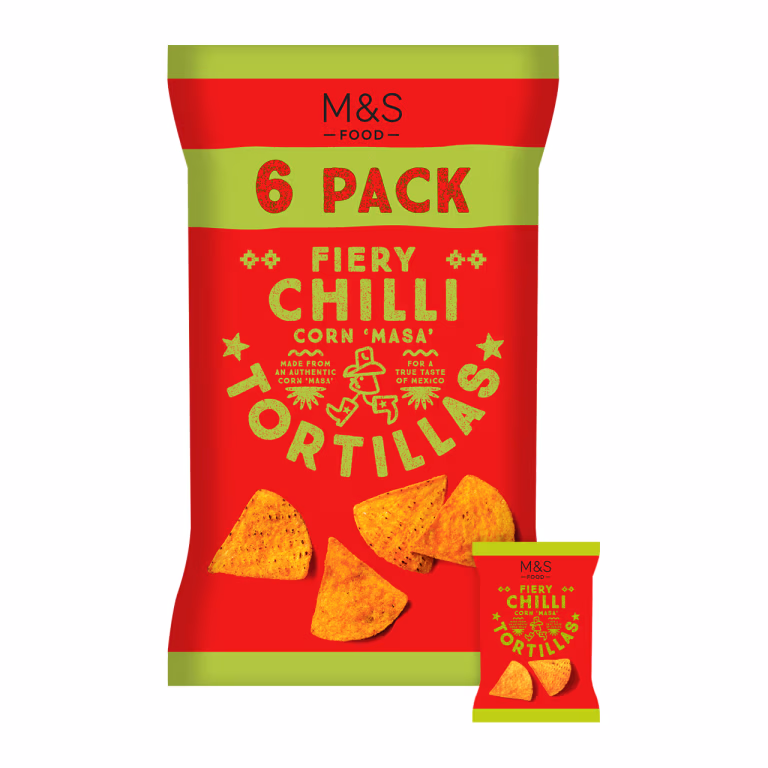 M&S Fiery Chilli Corn 'Masa' Tortillas